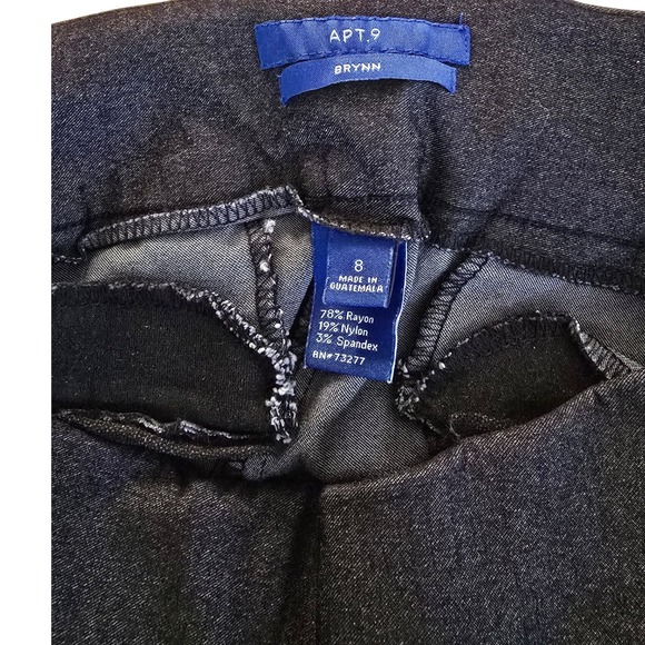 APT 9 BRYNN Womens Black Bootcut Stretch Dress Pants Size 8 - Picture 2 of 4